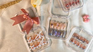 Beautiful press on nails in the box