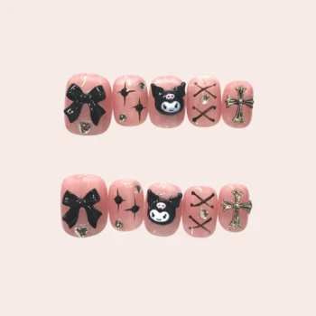 Cool Kuromi Short Nails