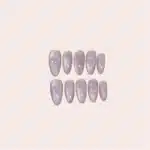 Ice Crystal Butterfly Medium Nails
