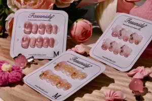 3 short nails with different design, made by Fasunidy