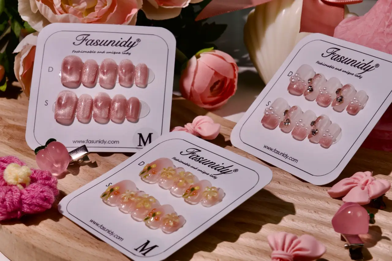 3 short nails with different design, made by Fasunidy