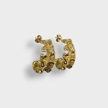 Gold Foil Paper Gold Earrings