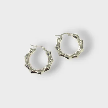Spiked Silver Earrings
