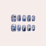 Ocean Sky Short Nails