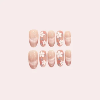 Jelly Flower Medium Nails